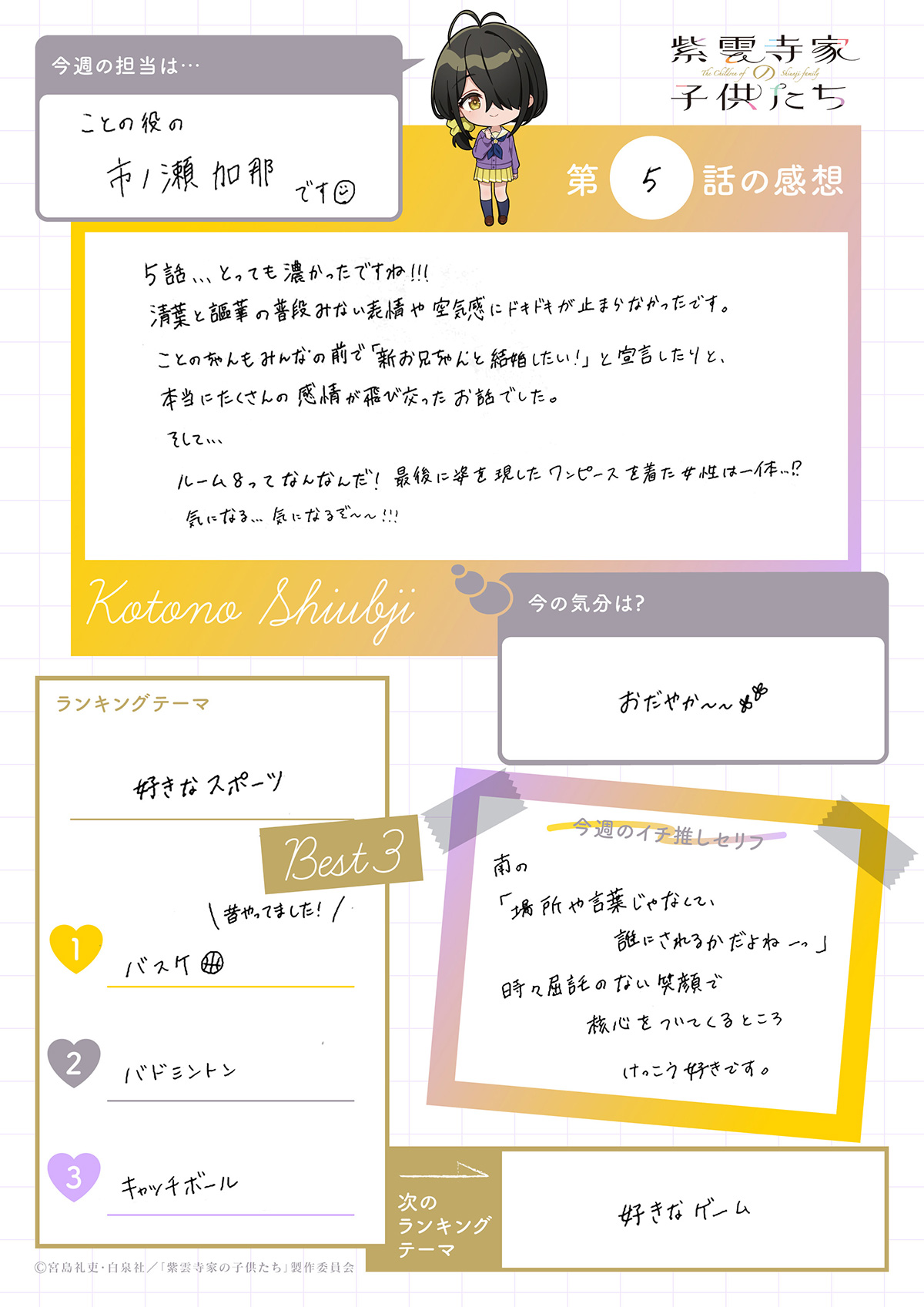 #05 ことの役・市ノ瀬加那