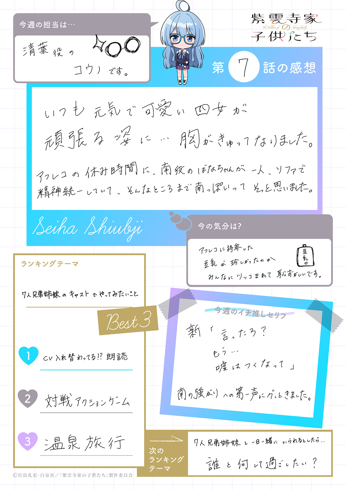 #07 清葉役・高野麻里佳